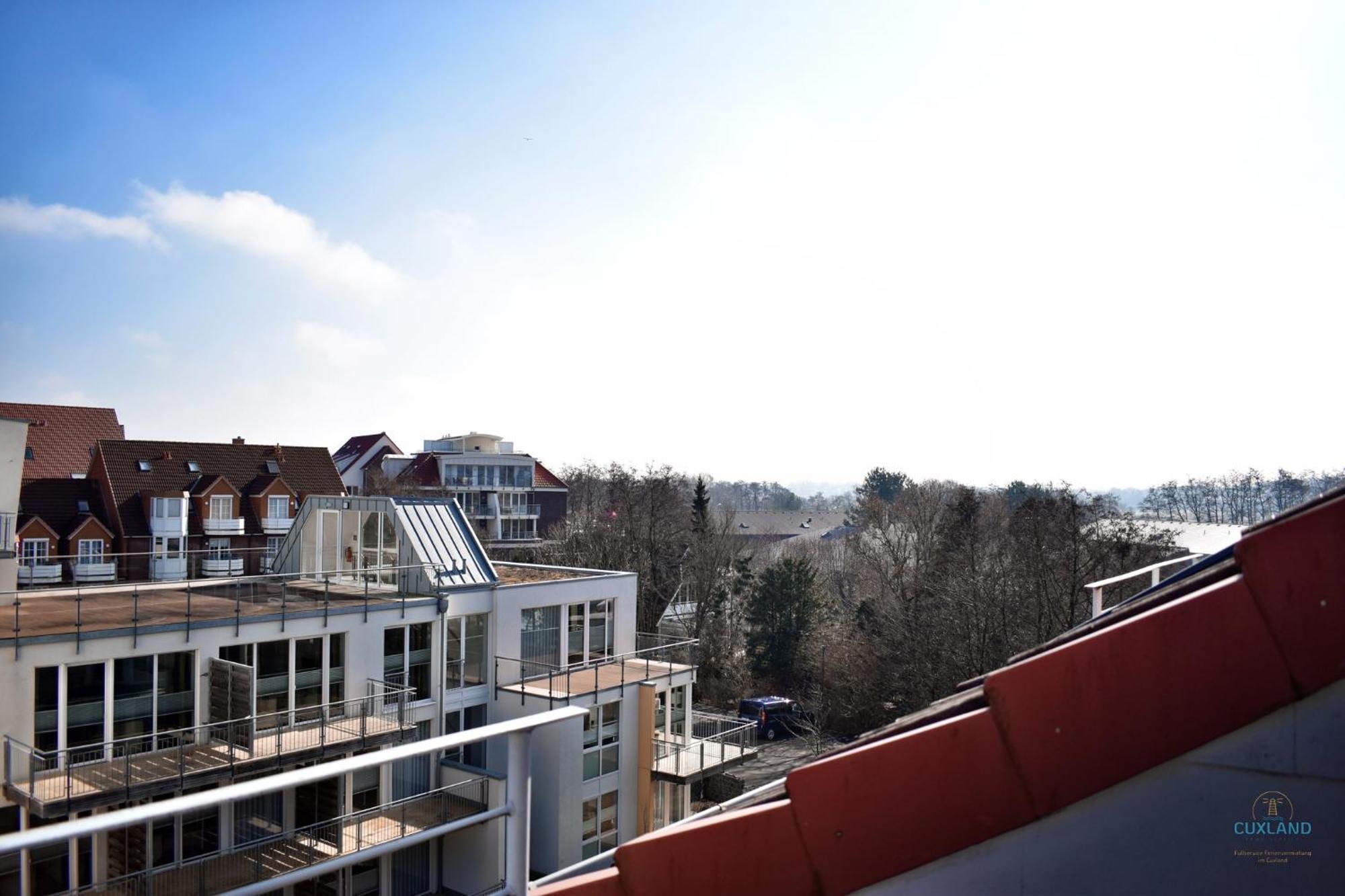 Urlaub mit Blick auf den Duhner Strand Cuxhaven Exterior foto