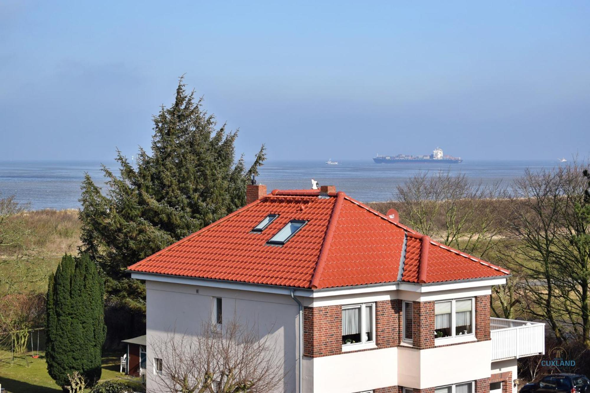 Urlaub mit Blick auf den Duhner Strand Cuxhaven Exterior foto